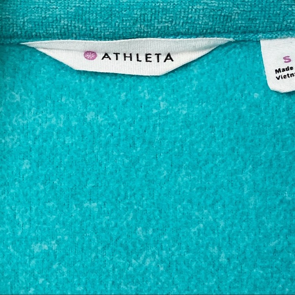 Athleta 1/2 Zip Fleece Size S Athleta Fast Track - Picture 3 of 5